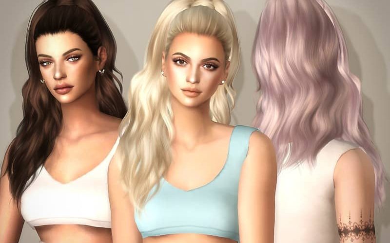 Pack com 16 Cabelos The Sims 4 Masculinos e Femininos