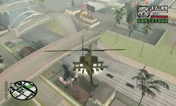 Codigo de helicoptero que lança foguetes para GTA SAN ANDREAS (PS2) 