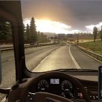 Conduzindo caminhão no ETS2